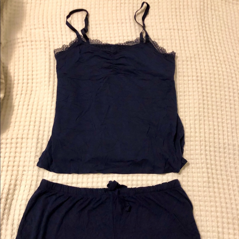 Navy Gap Body laced PJ set - medium